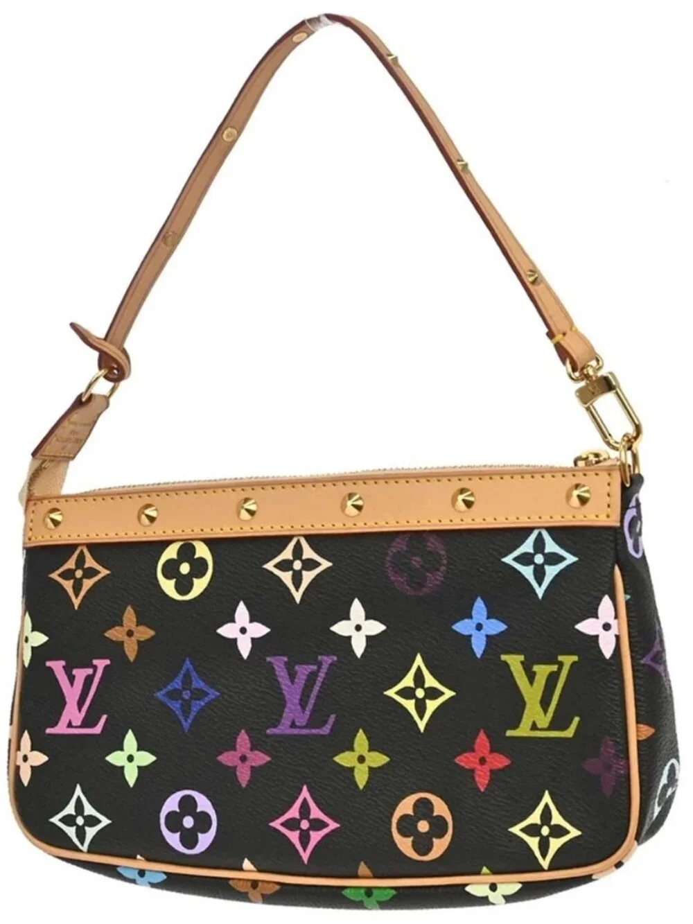 Louis Vuitton Black Multicolor Pochette Accessoires M92648